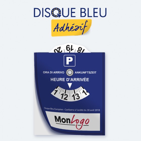 Disque de stationnement adhésif personnalisé 